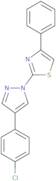 2-[4-(4-Chlorophenyl)-1H-pyrazol-1-yl]-4-phenyl-1,3-thiazole