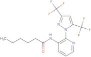 N-{2-[3,5-Bis(trifluoromethyl)-1H-pyrazol-1-yl]-3-pyridinyl}hexanamide