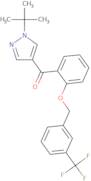 [1-(tert-Butyl)-1H-pyrazol-4-yl](2-{[3-(trifluoromethyl)benzyl]oxy}phenyl)methanone