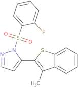 1-[(2-Fluorophenyl)sulfonyl]-5-(3-methyl-1-benzothiophen-2-yl)-1H-pyrazole