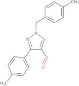 3-(4-Methylphenyl)-1-[(4-methylphenyl)methyl]-1H-pyrazole-4-carbaldehyde