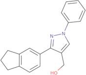 [3-(2,3-Dihydro-1H-inden-5-yl)-1-phenyl-1H-pyrazol-4-yl]methanol