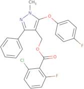 [5-(4-Fluorophenoxy)-1-methyl-3-phenyl-1H-pyrazol-4-yl]methyl 2-chloro-6-fluorobenzenecarboxylate