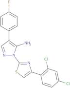 1-[4-(2,4-Dichlorophenyl)-1,3-thiazol-2-yl]-4-(4-fluorophenyl)-1H-pyrazol-5-amine