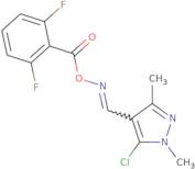 5-Chloro-4-({[(2,6-difluorobenzoyl)oxy]imino}methyl)-1,3-dimethyl-1H-pyrazole