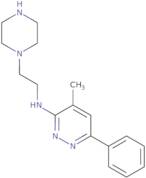 4-Methyl-6-phenyl-N-(2-(piperazin-1-yl)ethyl)pyridazin-3-amine