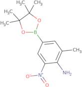 2-Methyl-6-nitro-4-(4,4,5,5-tetramethyl-1,3,2-dioxaborolan-2-yl)aniline