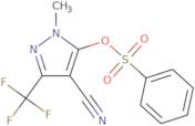 4-Cyano-1-methyl-3-(trifluoromethyl)-1H-pyrazol-5-yl benzenesulfonate