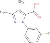 1-(3-Fluorophenyl)-3,4-dimethyl-1H-pyrazole-5-carboxylic acid