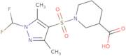 1-{[1-(Difluoromethyl)-3,5-dimethyl-1H-pyrazol-4-yl]sulfonyl}piperidine-3-carboxylic acid