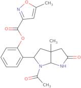 2-[(3aR)-1-Acetyl-3a-methyl-5-oxooctahydropyrrolo[2,3-b]pyrrol-2-yl]phenyl 5-methyl-3-isoxazolecar…