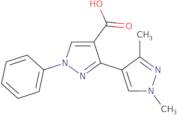 3-(1,3-Dimethyl-1H-pyrazol-4-yl)-1-phenyl-1H-pyrazole-4-carboxylic acid