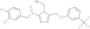 3-[(3,4-Dichlorobenzyl)sulfinyl]-4-ethyl-5-{[3-(trifluoromethyl)phenoxy]methyl}-4H-1,2,4-triazole