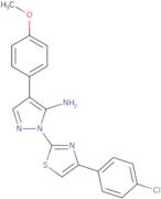 1-[4-(4-Chlorophenyl)-1,3-thiazol-2-yl]-4-(4-methoxyphenyl)-1H-pyrazol-5-amine