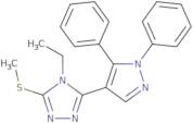 3-(1,5-Diphenyl-1H-pyrazol-4-yl)-4-ethyl-5-(methylsulfanyl)-4H-1,2,4-triazole