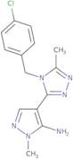 4-[4-(4-Chlorobenzyl)-5-methyl-4H-1,2,4-triazol-3-yl]-1-methyl-1H-pyrazol-5-amine