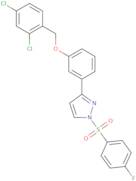 3-{3-[(2,4-Dichlorobenzyl)oxy]phenyl}-1-[(4-fluorophenyl)sulfonyl]-1H-pyrazole