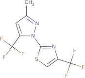 2-[3-Methyl-5-(trifluoromethyl)-1H-pyrazol-1-yl]-4-(trifluoromethyl)-1,3-thiazole