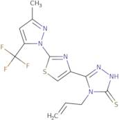 4-Allyl-5-{2-[3-methyl-5-(trifluoromethyl)-1H-pyrazol-1-yl]-1,3-thiazol-4-yl}-4H-1,2,4-triazole-3-…