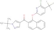 6-{[2-(1-tert-Butyl-1H-pyrazole-4-carbonyl)naphthalen-1-yl]oxy}-2-chloro-3-(trifluoromethyl)pyridi…