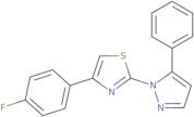 4-(4-Fluorophenyl)-2-(5-phenyl-1H-pyrazol-1-yl)-1,3-thiazole