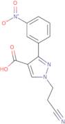 1-(2-Cyanoethyl)-3-(3-nitrophenyl)-1H-pyrazole-4-carboxylic acid