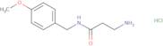 3-Amino-N-[(4-methoxyphenyl)methyl]propanamide hydrochloride