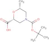 (2R,6R)-4-(tert-butoxycarbonyl)-6-methylmorpholine-2-carboxylic acid