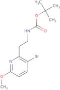 tert-butyl (-2(3-bromo-6-methoxypyridin-2-yl)ethyl)carbamate