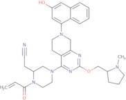 (2S)-1-(1-Oxo-2-propen-1-yl)-4-[5,6,7,8-tetrahydro-7-(3-hydroxy-1-naphthalenyl)-2-[[(2S)-1-methyl-2-pyrrolidinyl]methoxy]pyrido[3,4- d]pyrimidin-4-yl]-2-piperazineacetonitrile