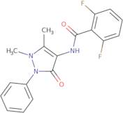 N-(1,5-Dimethyl-3-oxo-2-phenyl-2,3-dihydro-1H-pyrazol-4-yl)-2,6-difluorobenzenecarboxamide