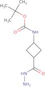 rac-tert-Butyl N-[(1R,3R)-3-(hydrazinecarbonyl)cyclobutyl]carbamate, trans