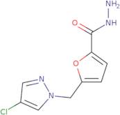 5-[(4-Chloro-1H-pyrazol-1-yl)methyl]-2-furohydrazide