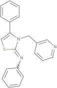 N,4-Diphenyl-3-(pyridin-3-ylmethyl)-2,3-dihydro-1,3-thiazol-2-imine