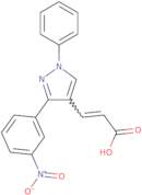 (2E)-3-[3-(3-Nitrophenyl)-1-phenyl-1H-pyrazol-4-yl]prop-2-enoic acid