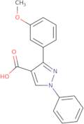 3-(3-Methoxyphenyl)-1-phenyl-1H-pyrazole-4-carboxylic acid