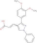 (2E)-3-[3-(3,4-Dimethoxyphenyl)-1-phenyl-1H-pyrazol-4-yl]prop-2-enoic acid