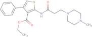 Ethyl 2-[3-(4-methylpiperazin-1-yl)propanamido]-4-phenylthiophene-3-carboxylate