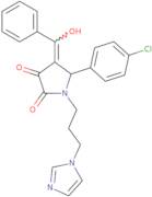 4-Benzoyl-5-(4-chlorophenyl)-3-hydroxy-1-[3-(1H-imidazol-1-yl)propyl]-2,5-dihydro-1H-pyrrol-2-one