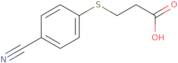 3-[(4-Cyanophenyl)sulfanyl]propanoic acid