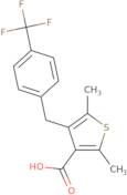 2,5-Dimethyl-4-(4-(trifluoromethyl)benzyl)thiophene-3-carboxylic acid
