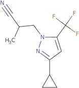 3-[3-Cyclopropyl-5-(trifluoromethyl)-1H-pyrazol-1-yl]-2-methylpropanenitrile