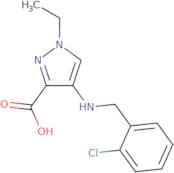 4-{[(2-Chlorophenyl)methyl]amino}-1-ethyl-1H-pyrazole-3-carboxylic acid