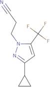 3-[3-Cyclopropyl-5-(trifluoromethyl)-1H-pyrazol-1-yl]propanenitrile