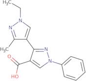 3-(1-Ethyl-3-methyl-1H-pyrazol-4-yl)-1-phenyl-1H-pyrazole-4-carboxylic acid