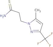 3-[5-Methyl-3-(trifluoromethyl)-1H-pyrazol-1-yl]propanethioamide