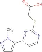 2-{[4-(1-Methyl-1H-pyrazol-5-yl)pyrimidin-2-yl]sulfanyl}acetic acid