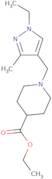 Ethyl 1-[(1-ethyl-3-methyl-1H-pyrazol-4-yl)methyl]piperidine-4-carboxylate