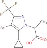 2-[4-Bromo-5-cyclopropyl-3-(trifluoromethyl)-1H-pyrazol-1-yl]propanoic acid