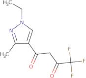 1-(1-Ethyl-3-methyl-1H-pyrazol-4-yl)-4,4,4-trifluorobutane-1,3-dione